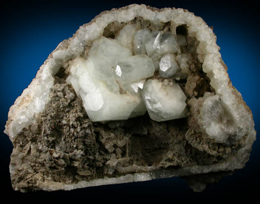 Apophyllite on Datolite with Pyrite from State Pit, Millington Quarry, Bernards Township, Somerset County, New Jersey