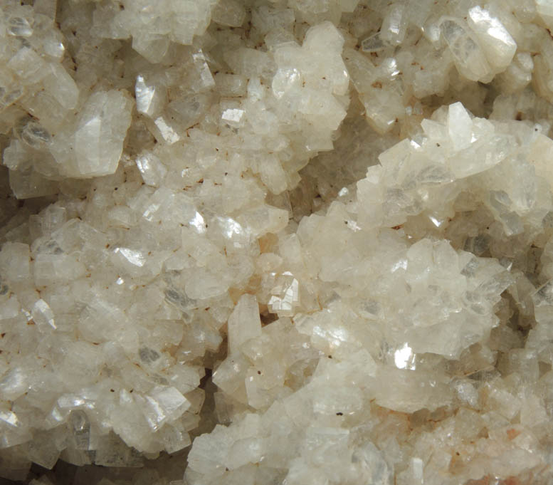 Heulandite with Chalcopyrite on Quartz pseudomorphs after Calcite from Prospect Park Quarry, Prospect Park, Passaic County, New Jersey