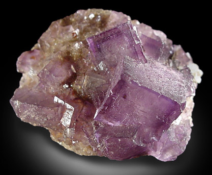 Fluorite on Chert from Cave-in-Rock District, Hardin County, Illinois
