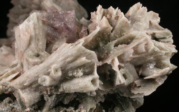 Quartz pseudomorphs after Anhydrite from Houdaille Quarry, Montclair State University, Essex County, New Jersey