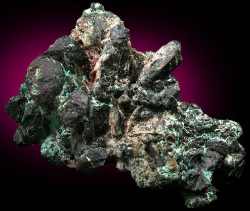 Chalcocite with minor Chrysocolla from Chimney Rock Quarry, Bound Brook, Somerset County, New Jersey