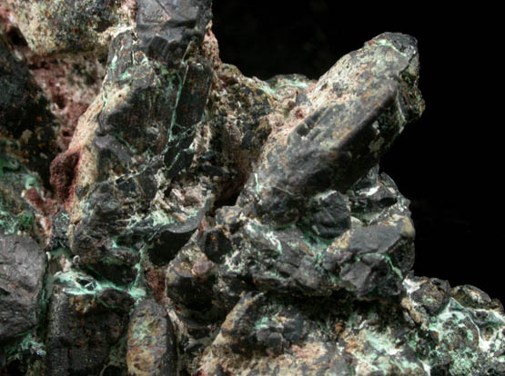Chalcocite with minor Chrysocolla from Chimney Rock Quarry, Bound Brook, Somerset County, New Jersey