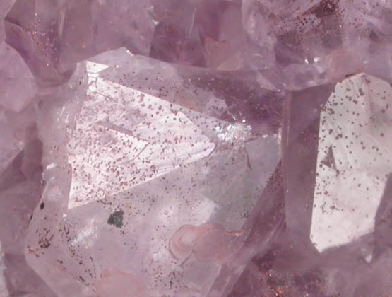 Quartz var. Amethyst with Hematite from Height's Lodge Pocket, Screel Hill, Dumfries & Galloway, Scotland