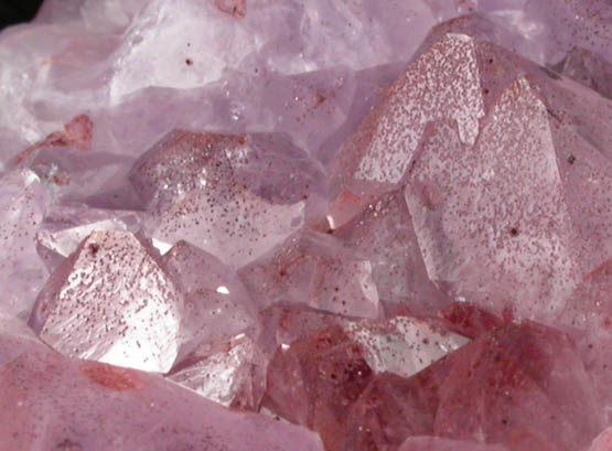 Quartz var. Amethyst with Hematite from Height's Lodge Pocket, Screel Hill, Dumfries & Galloway, Scotland