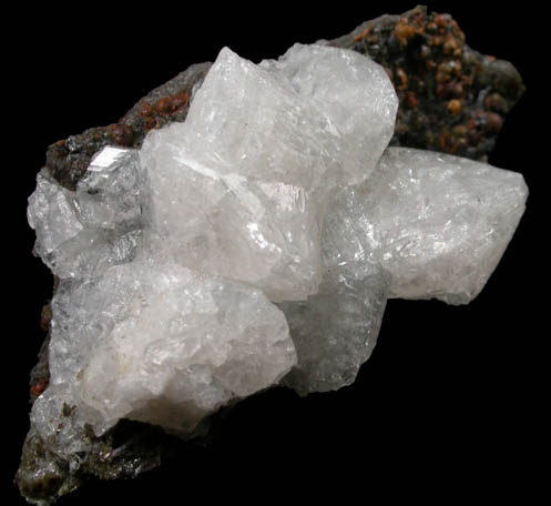 Chabazite var. Phacolite Twins from Cam No. 1 Quarry, Londonderry, Northern Ireland
