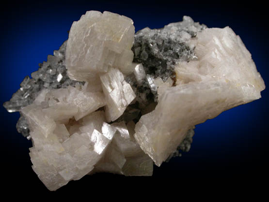 Dolomite on Quartz from Abbeytown Quarry, Ballysadare, County Sligo, Ireland