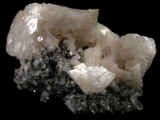 Dolomite on Quartz from Abbeytown Quarry, Ballysadare, County Sligo, Ireland