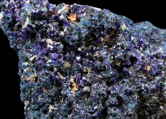 Azurite from Northgate Dumps, Tynagh Mine, Killimor, County Galway, Ireland