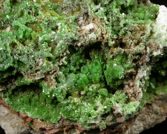 Pyromorphite from West Stayvoyage Vein, Wanlock Dod, Leadhills, Strathclyde, Scotland