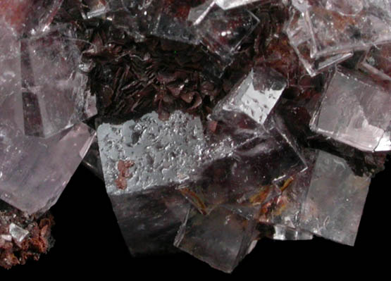 Fluorite with Siderite from Pike Law, Middleton-in-Teesdale, County Durham, England