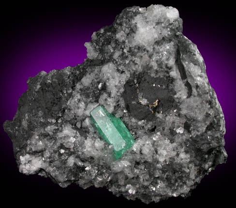 Beryl var. Emerald from Muzo Mine, Vasquez-Yacop District, Boyac Department, Colombia