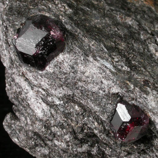 Almandine Garnet from Garnet Ledge, east shore of Stikine River Delta, 11 km north of Wrangell, Alaska