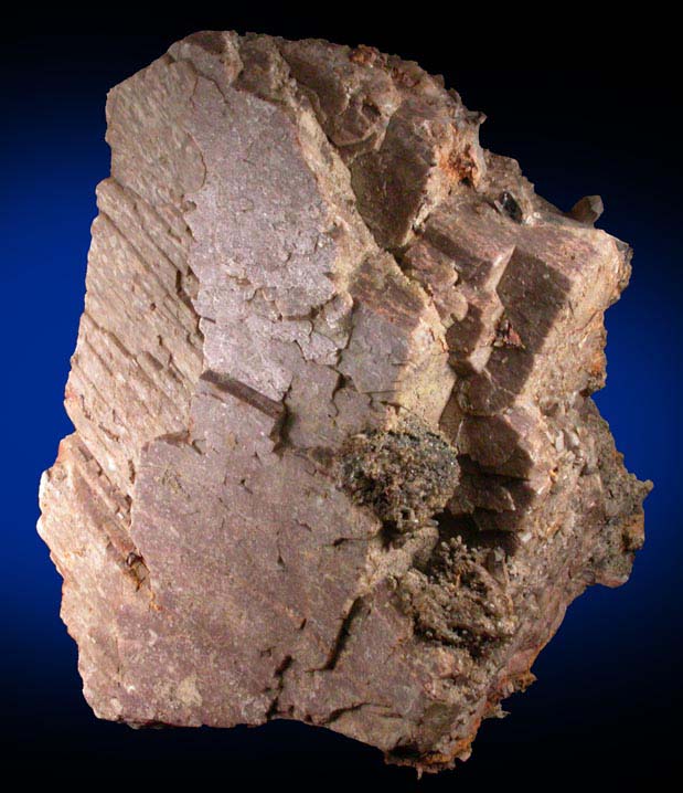 Microcline (Manebach Law twins) with Smoky Quartz from Black Cap Mountain, east of North Conway, Carroll County, New Hampshire