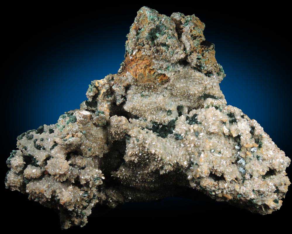 Cerussite with Malachite from Brown's Prospect, Rum Jungle, 61 km south of Darwin, Northern Territory, Australia