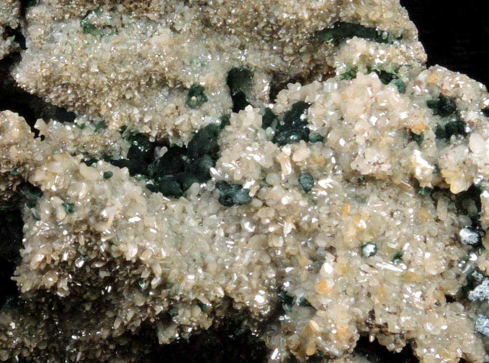 Cerussite with Malachite from Brown's Prospect, Rum Jungle, 61 km south of Darwin, Northern Territory, Australia