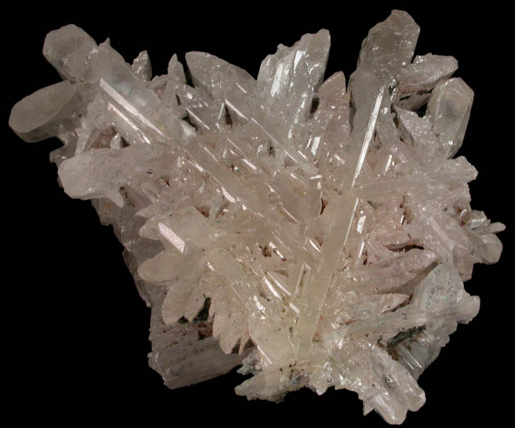 Cerussite (complexly-twinned reticulated formation) from Tsumeb Mine, Otavi-Bergland District, Oshikoto, Namibia