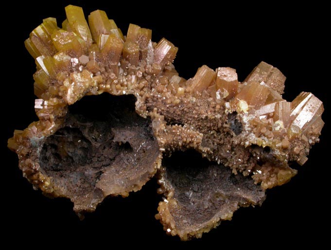 Pyromorphite from Bunker Hill Mine, 17-23 Floors, 9th Level, Jersey Vein, Coeur d'Alene District, Shoshone County, Idaho