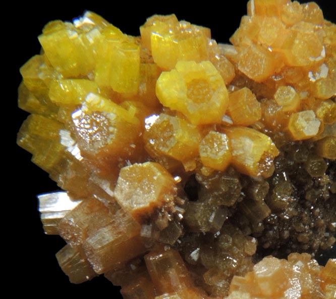 Pyromorphite from Bunker Hill Mine, 17-23 Floors, 9th Level, Jersey Vein, Coeur d'Alene District, Shoshone County, Idaho