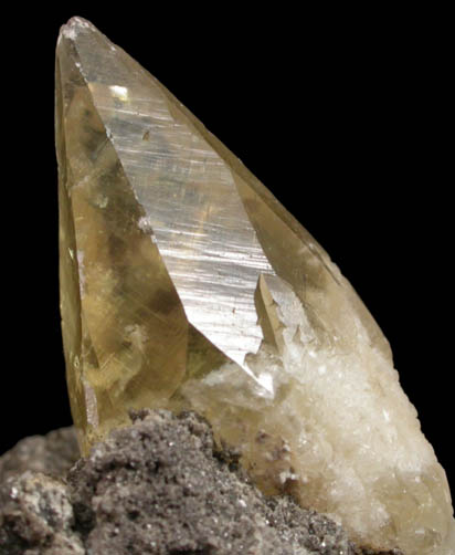 Calcite with Dickite inclusions on Dolomite with Chalcopyrite from Sweetwater Mine, Viburnum Trend, Reynolds County, Missouri