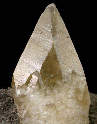 Calcite with Dickite inclusions on Dolomite with Chalcopyrite from Sweetwater Mine, Viburnum Trend, Reynolds County, Missouri