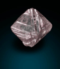 Diamond (0.26 carat pale pink-gray octahedral crystal) from Argyle Mine, Kimberley, Western Australia, Australia