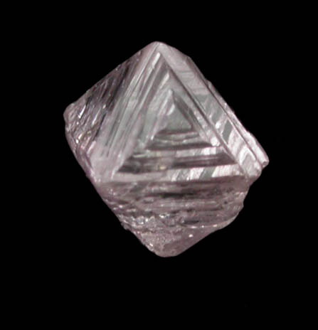 Diamond (0.26 carat pale pink-gray octahedral crystal) from Argyle Mine, Kimberley, Western Australia, Australia