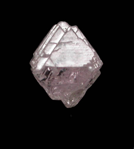 Diamond (0.21 carat pale pink-gray octahedral crystal) from Argyle Mine, Kimberley, Western Australia, Australia