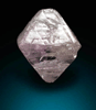 Diamond (0.49 carat pale pink-gray octahedral crystal) from Argyle Mine, Kimberley, Western Australia, Australia