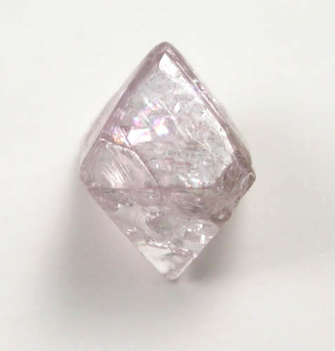 Diamond (0.49 carat pale pink-gray octahedral crystal) from Argyle Mine, Kimberley, Western Australia, Australia