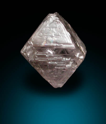 Diamond (0.47 carat pale pink-brown octahedral crystal) from Argyle Mine, Kimberley, Western Australia, Australia