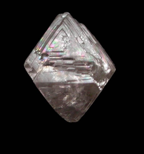 Diamond (0.47 carat pale pink-brown octahedral crystal) from Argyle Mine, Kimberley, Western Australia, Australia