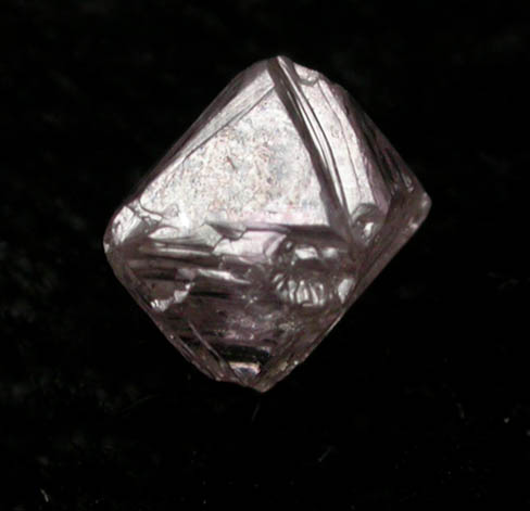 Diamond (0.29 carat pale pink-brown octahedral crystal) from Argyle Mine, Kimberley, Western Australia, Australia