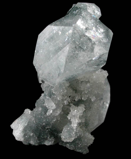 Apophyllite on Quartz from Pune District, Maharashtra, India