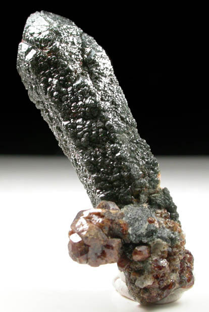 Quartz with Hedenbergite-Actinolite-Crossite inclusions plus Andradite Garnet from Sinerechenskoye deposit, west of Kavalerovo, Primorskiy Kray, Russia