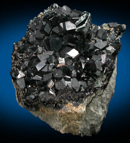 Andradite var. Melanite Garnet from New Idria District, San Benito County, California