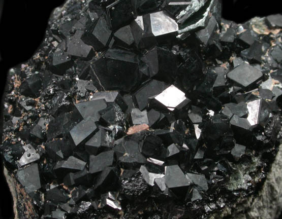 Andradite var. Melanite Garnet from New Idria District, San Benito County, California