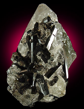 Elbaite Tourmaline on Quartz from Minas Gerais, Brazil
