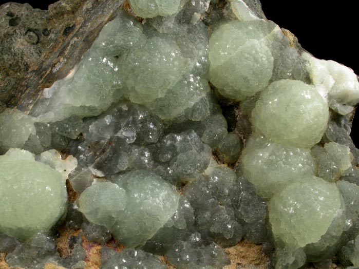 Prehnite from Riker Hill, Livingston, Essex County, New Jersey