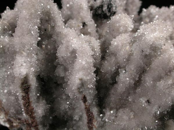 Quartz pseudomorphs after Anhydrite from Prospect Park Quarry, Prospect Park, Passaic County, New Jersey