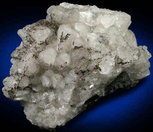 Calcite with Pyrite from Upper New Street Quarry, Paterson, Passaic County, New Jersey