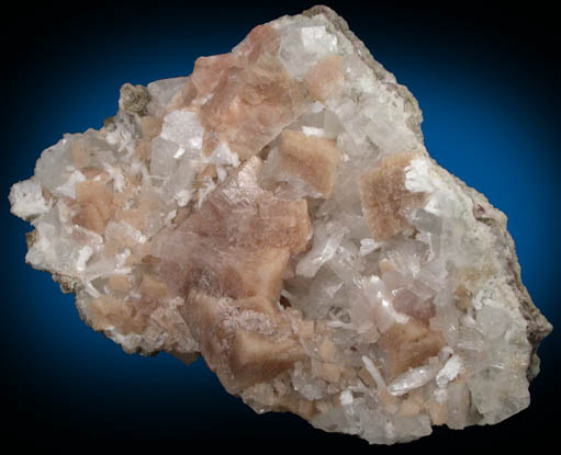 Chabazite, Heulandite, Apophyllite, Laumontite from Upper New Street Quarry, Paterson, Passaic County, New Jersey