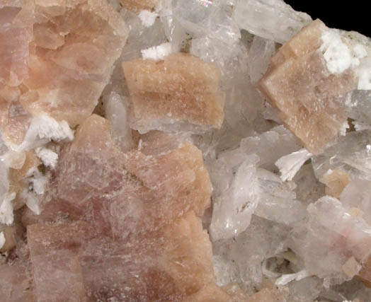 Chabazite, Heulandite, Apophyllite, Laumontite from Upper New Street Quarry, Paterson, Passaic County, New Jersey