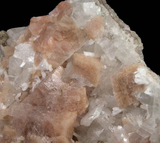 Chabazite, Heulandite, Apophyllite, Laumontite from Upper New Street Quarry, Paterson, Passaic County, New Jersey