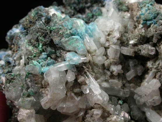 Cerussite with Plancheite from Tsumeb Mine, Otavi-Bergland District, Oshikoto, Namibia