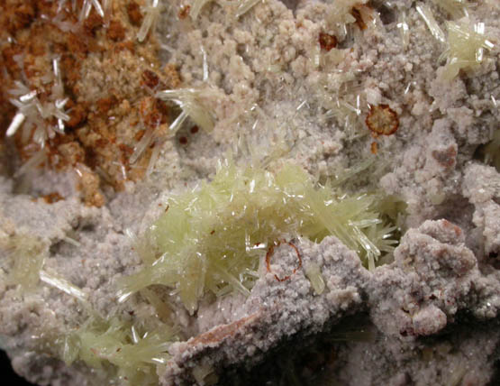 Mimetite on Dolomite from Tsumeb Mine, Otavi-Bergland District, Oshikoto, Namibia