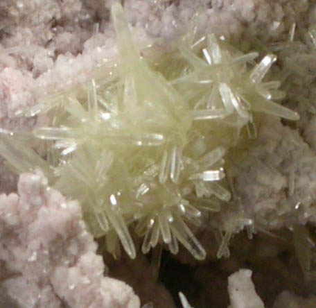 Mimetite on Dolomite from Tsumeb Mine, Otavi-Bergland District, Oshikoto, Namibia