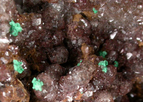 Willemite with Mimetite and Malachite from Tsumeb Mine, Otavi-Bergland District, Oshikoto, Namibia