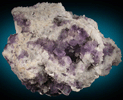 Fluorite on Quartz from Berbes District, Ribadesella, Asturias, Spain