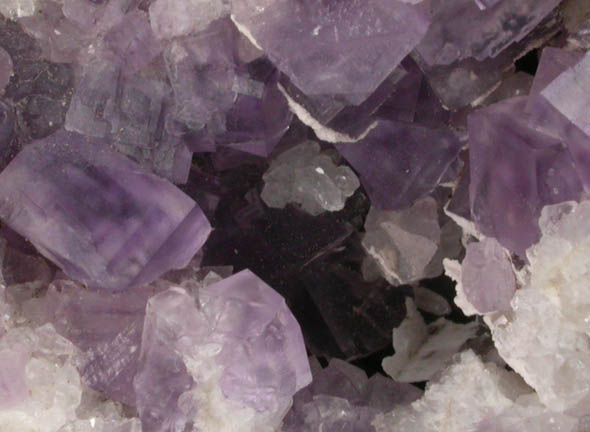 Fluorite on Quartz from Berbes District, Ribadesella, Asturias, Spain