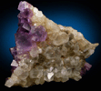 Fluorite on Quartz from Berbes District, Ribadesella, Asturias, Spain